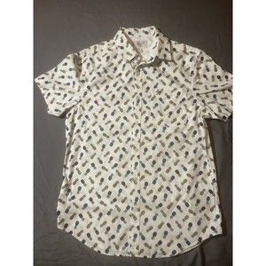 Penguin Pineapple button down shirt men Sz Small     AG159